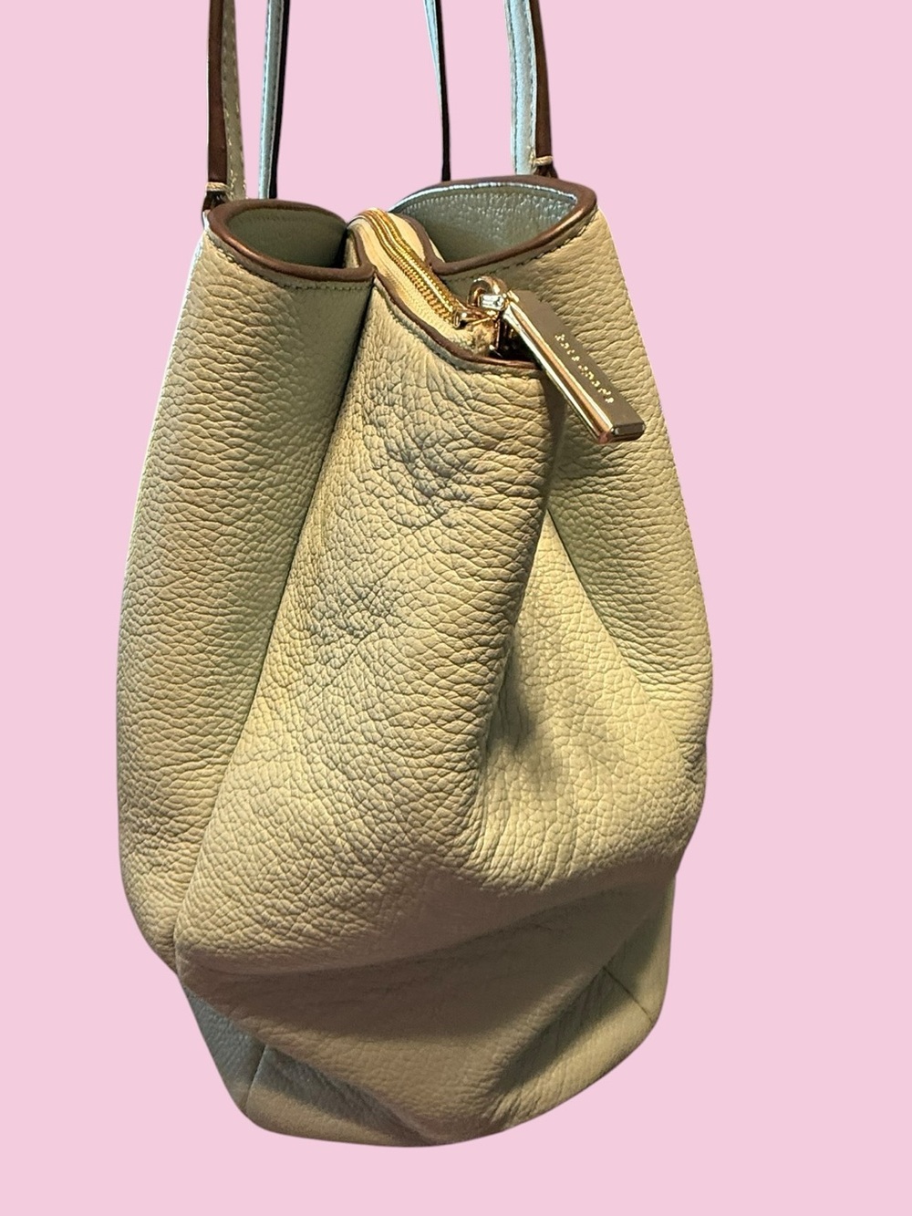 Kate Spade Monet Large Triple-Compartment Leather Pre-Loved Pale Blue Tote 🩵 - Picture 6 of 13